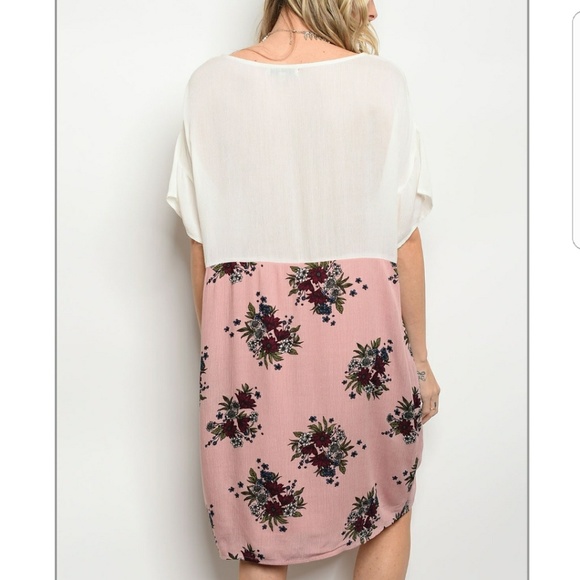 💦OFF WHITE MAUVE DRESS-101 - Picture 2 of 3